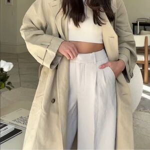 Aritzia Effortless Wide Leg Pants with High Waist and Relaxed Fit